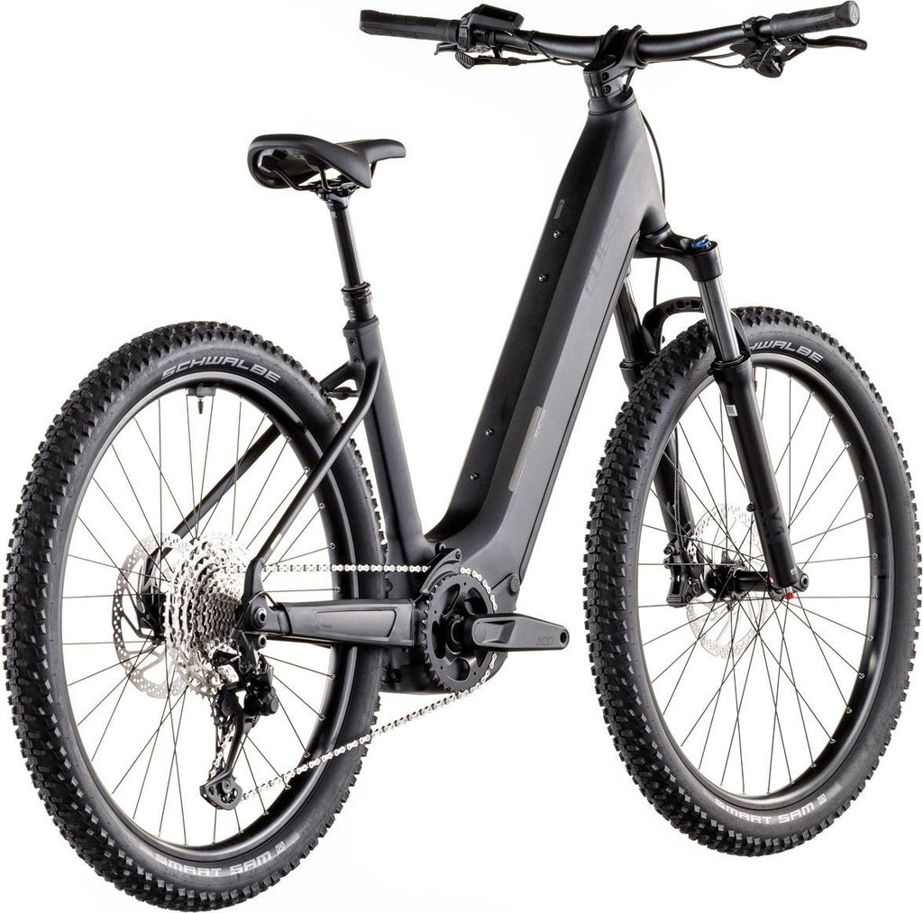 VTT Électrique Semi-Rigide Cube Reaction Hybrid Pro 800 Easy Entry Shimano 12V 800 Wh Bosch 120 Nm 27.5'' Noir Blackline 2026