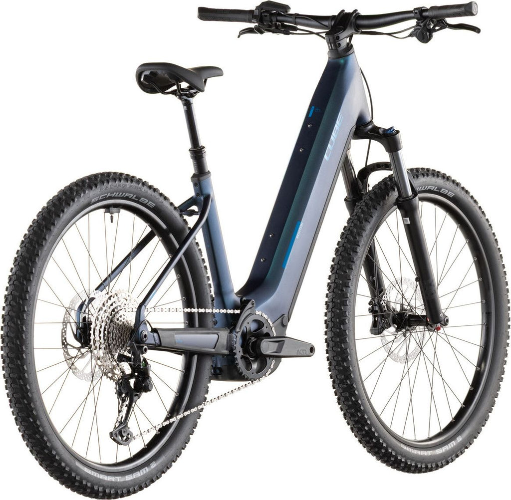 VTT Électrique Semi-Rigide Cube Reaction Hybrid Pro 800 Easy Entry Shimano 12V 800 Wh Bosch 120 Nm 27.5'' Bleu Nebular 2026