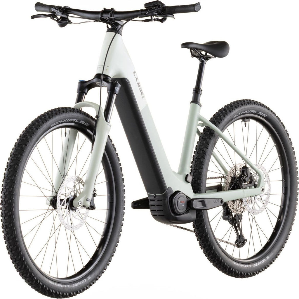 VTT Électrique Semi-Rigide Cube Reaction Hybrid Pro 800 Easy Entry Shimano 12V 800 Wh Bosch 120 Nm 27.5'' Beige Desert Stone Vert Dried Herbs 2026