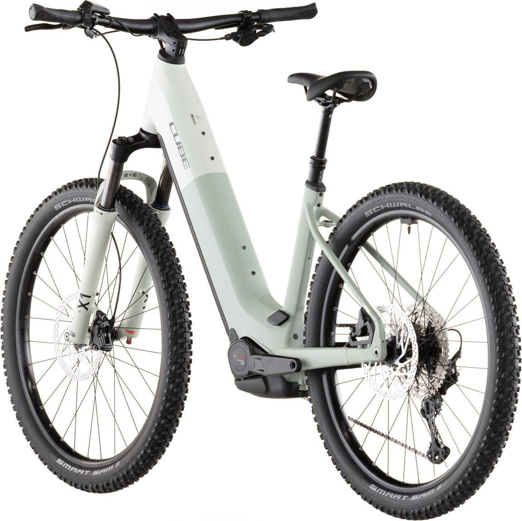 VTT Électrique Semi-Rigide Cube Reaction Hybrid Pro 800 Easy Entry Shimano 12V 800 Wh Bosch 120 Nm 27.5'' Beige Desert Stone Vert Dried Herbs 2026