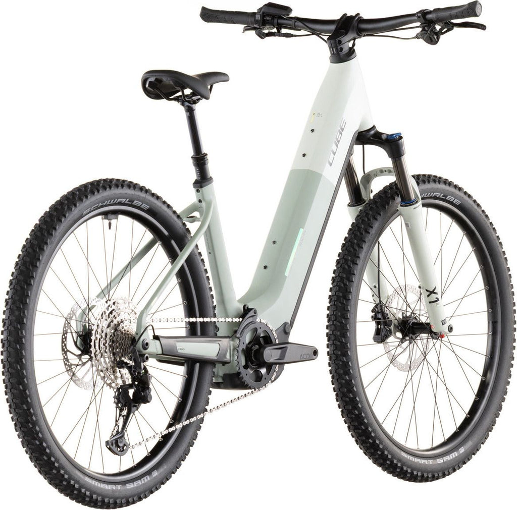 VTT Électrique Semi-Rigide Cube Reaction Hybrid Pro 800 Easy Entry Shimano 12V 800 Wh Bosch 120 Nm 27.5'' Beige Desert Stone Vert Dried Herbs 2026