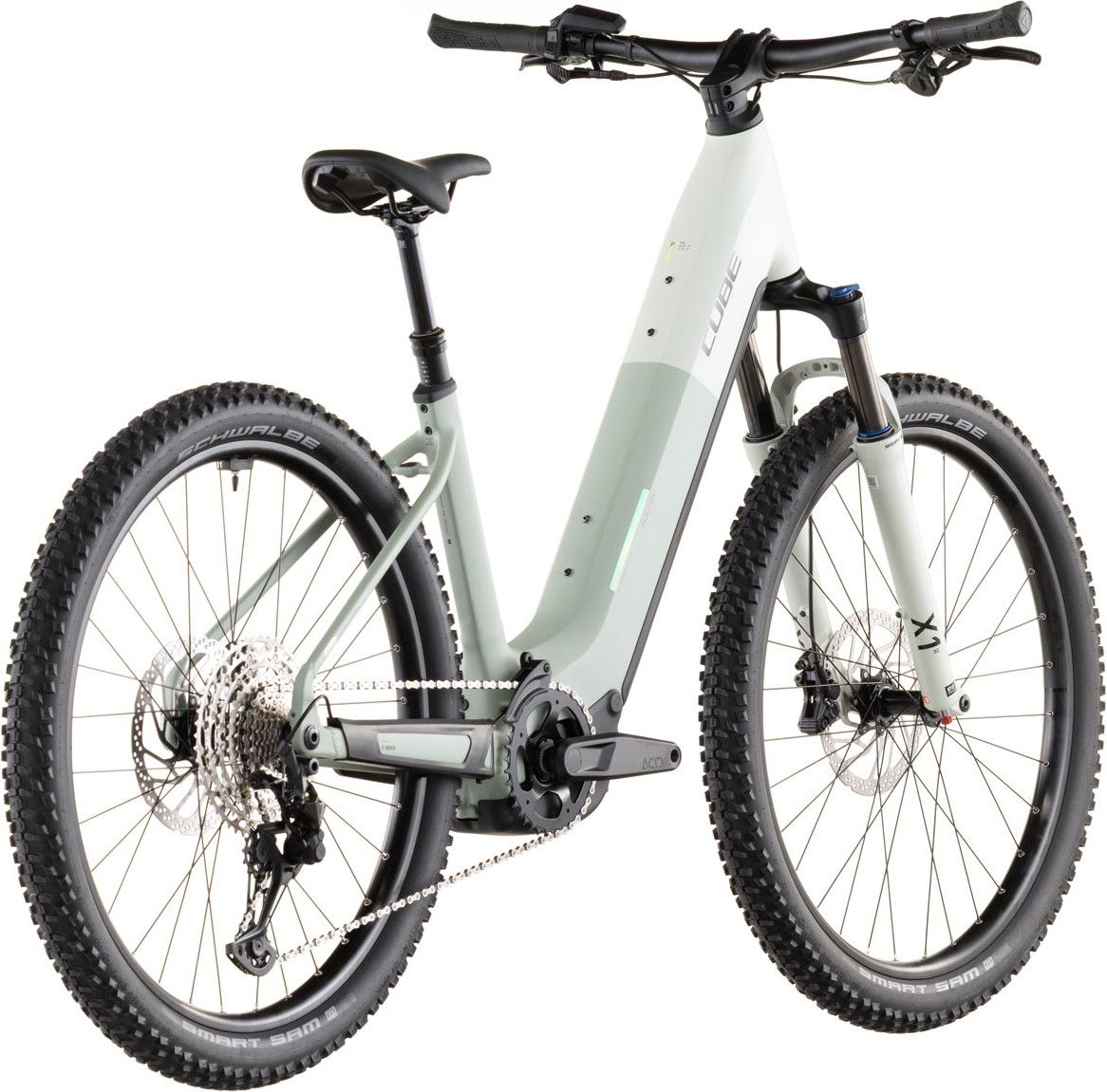 VTT Électrique Semi-Rigide Cube Reaction Hybrid Pro 800 Easy Entry Shimano 12V 800 Wh Bosch 120 Nm 27.5'' Beige Desert Stone Vert Dried Herbs 2026