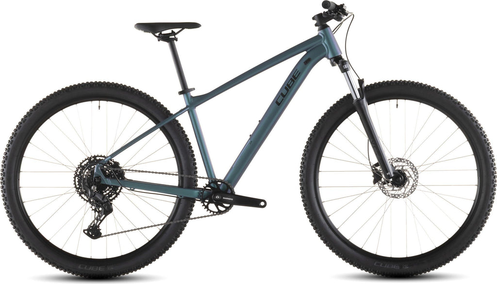 VTT Semi-Rigide Cube Aim Pro Shimano 10V 29'' Bleu Vert Smaragd 2026