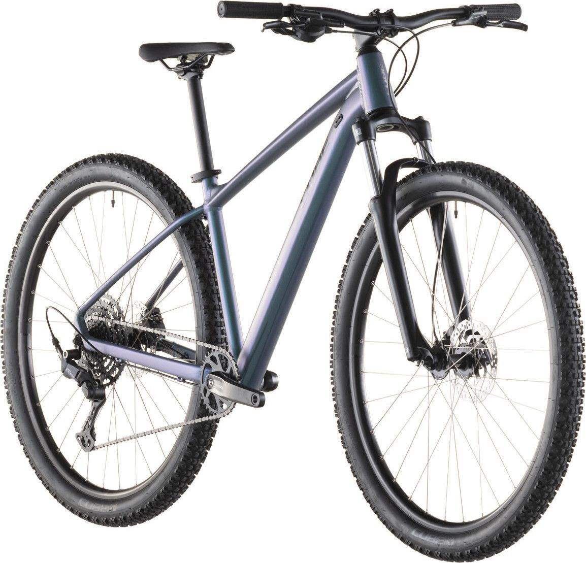 VTT Semi-Rigide Cube Aim Pro Shimano 10V 29'' Bleu Vert Smaragd 2026