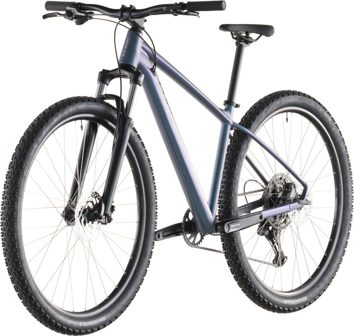 VTT Semi-Rigide Cube Aim Pro Shimano 10V 29'' Bleu Vert Smaragd 2026