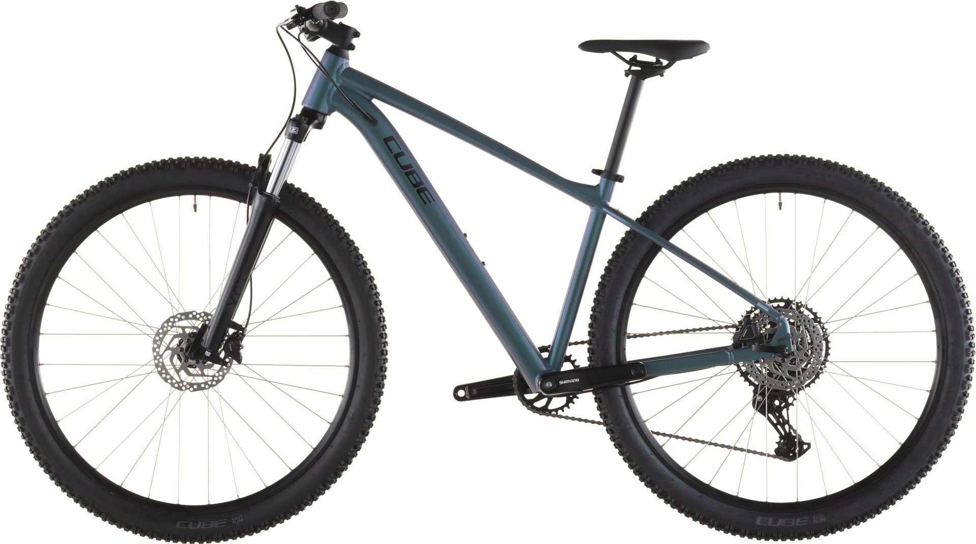 VTT Semi-Rigide Cube Aim Pro Shimano 10V 29'' Bleu Vert Smaragd 2026