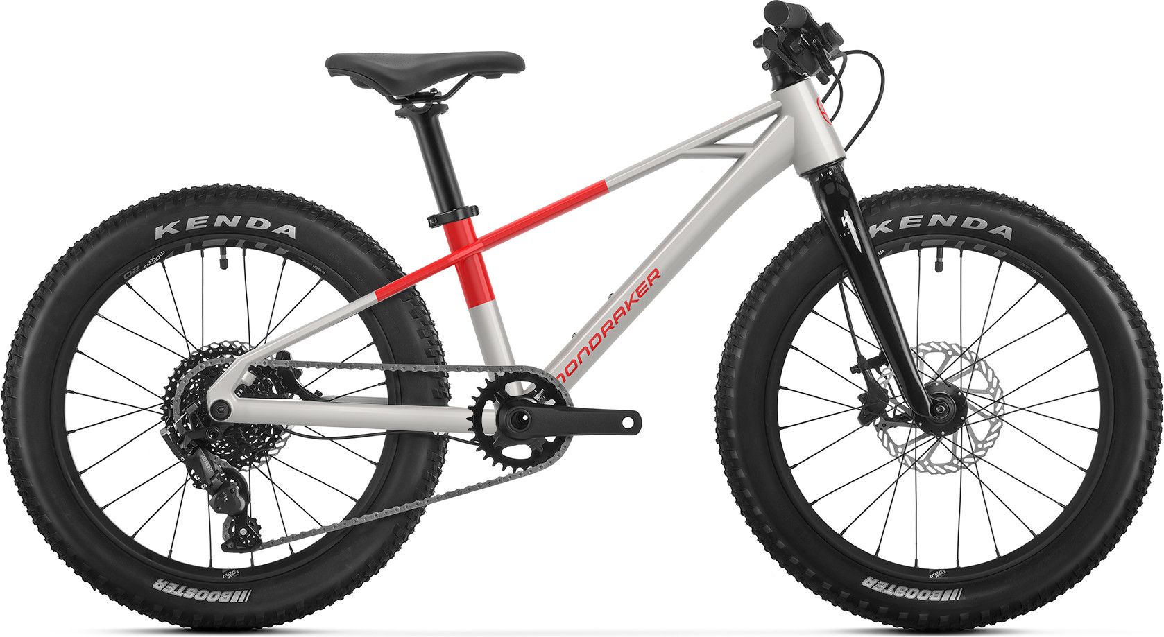 VTT Enfant Mondraker Trick 20 MicroShift 9V 20'' Argent/Rouge 2026