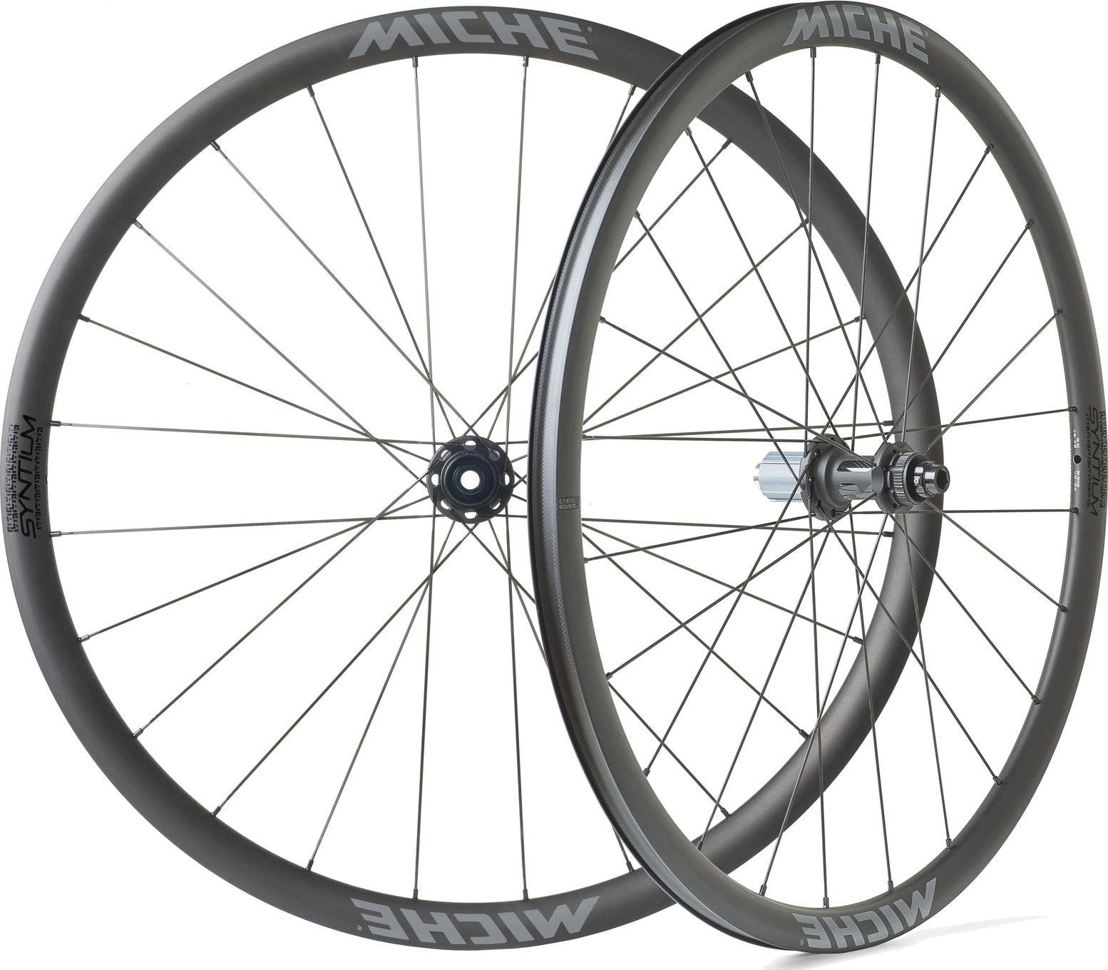 Paire de Roues Miche Syntium DX WR Tubeless 700 Disc | 12x100 mm | 12x142 mm | Centerlock
