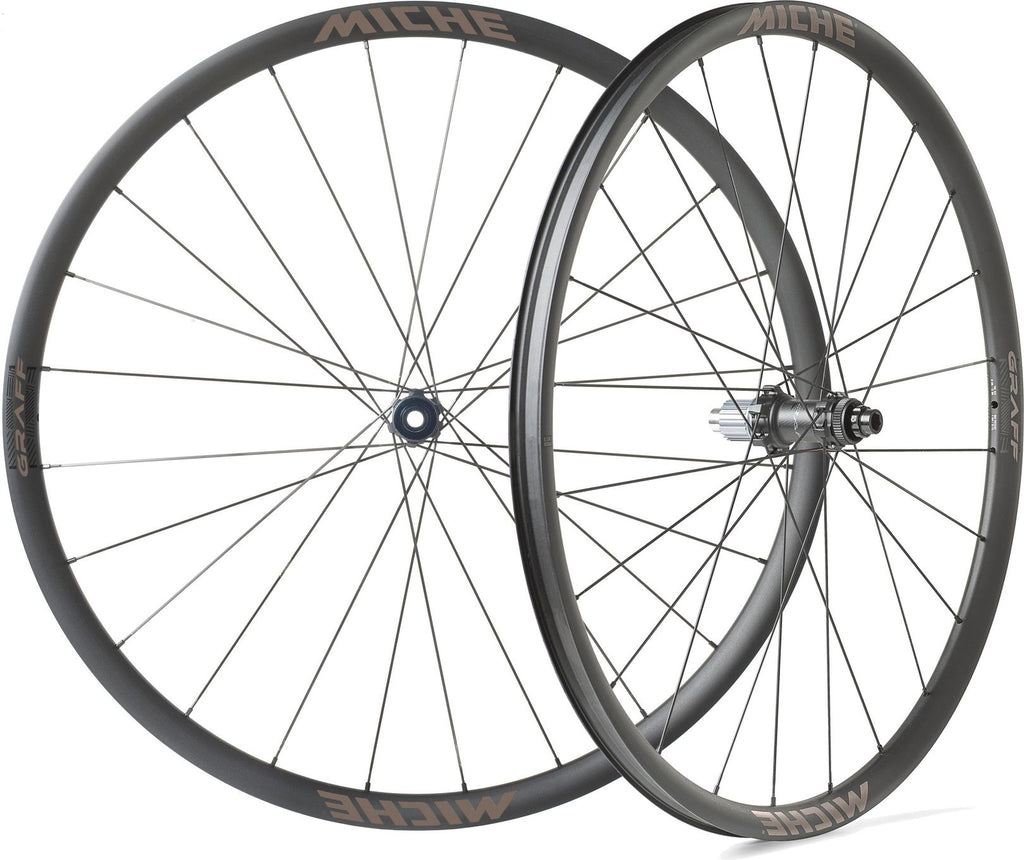 Paire de Roues Miche Graff Tubeless 700 Disc | 12x100 mm | 12x142 mm | Centerlock