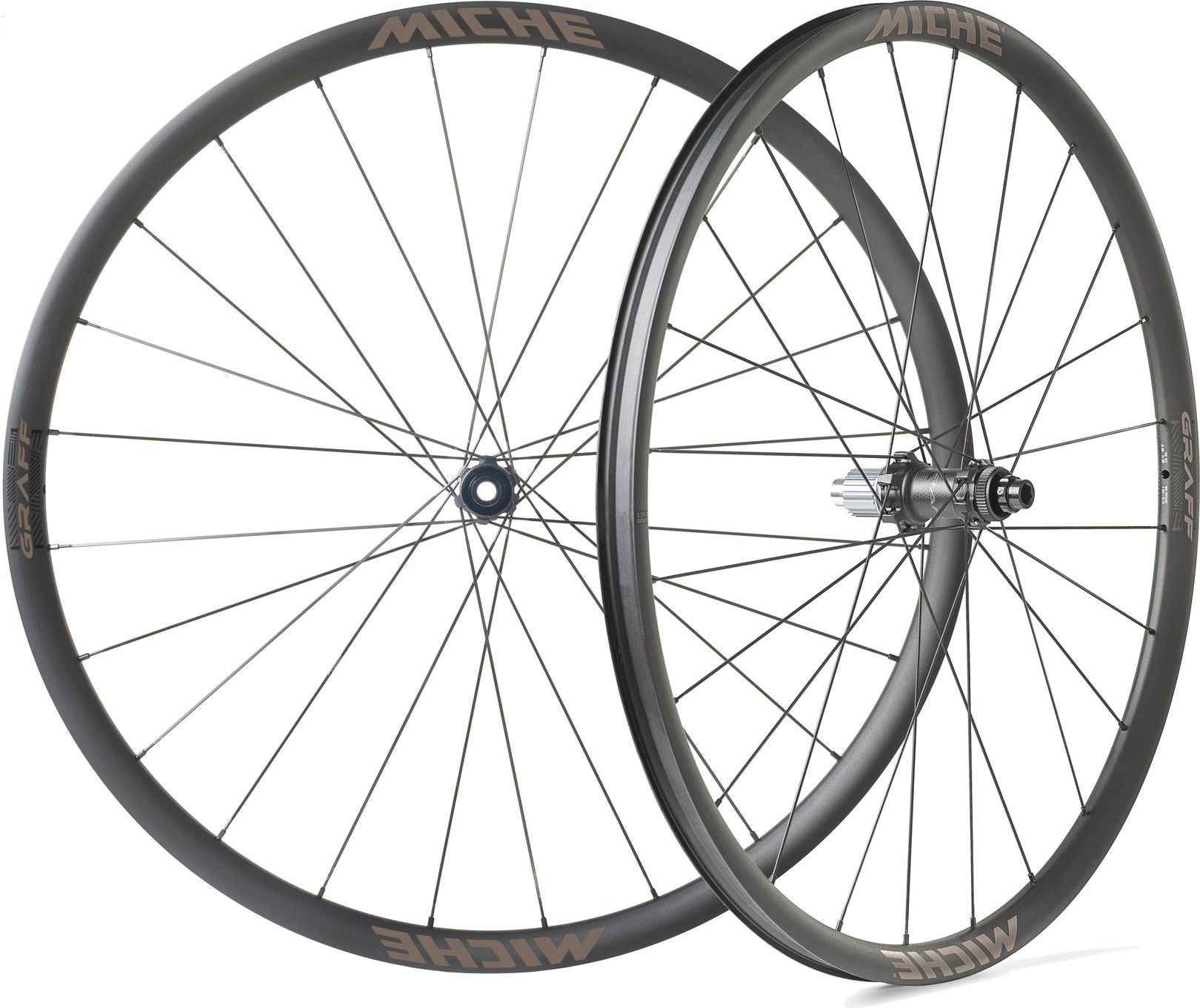 Paire de Roues Miche Graff Tubeless 700 Disc | 12x100 mm | 12x142 mm | Centerlock