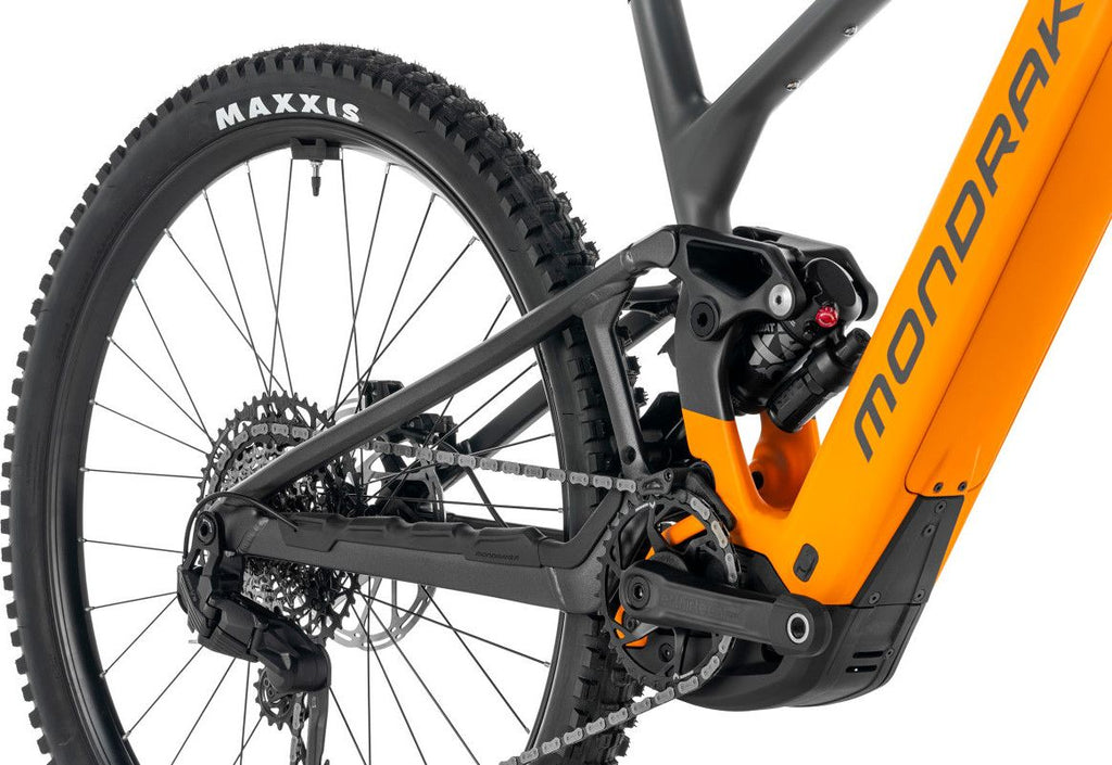 VTT Électrique Tout-Suspendu Mondraker Crafty S Sram 12V 800 Wh Bosch 120 Nm 29'' Orange/Gris 2026