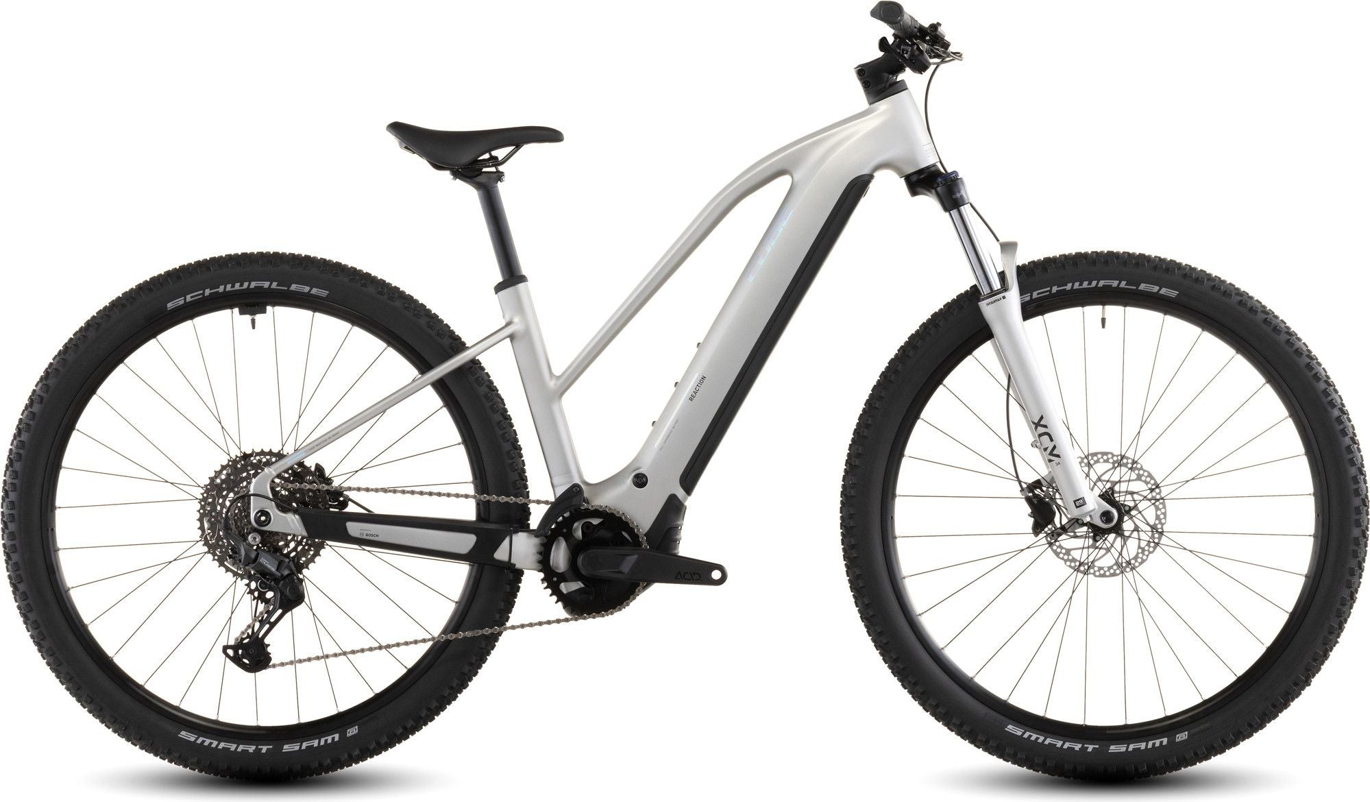 VTT Électrique Semi-Rigide Cube Reaction Hybrid One 600 Trapeze Shimano 10V 600 Wh Bosch 120 Nm 29'' Gris Sleek 2026