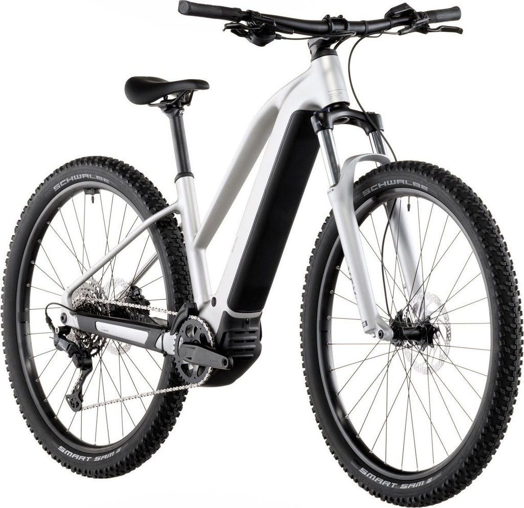 VTT Électrique Semi-Rigide Cube Reaction Hybrid One 600 Trapeze Shimano 10V 600 Wh Bosch 120 Nm 29'' Gris Sleek 2026