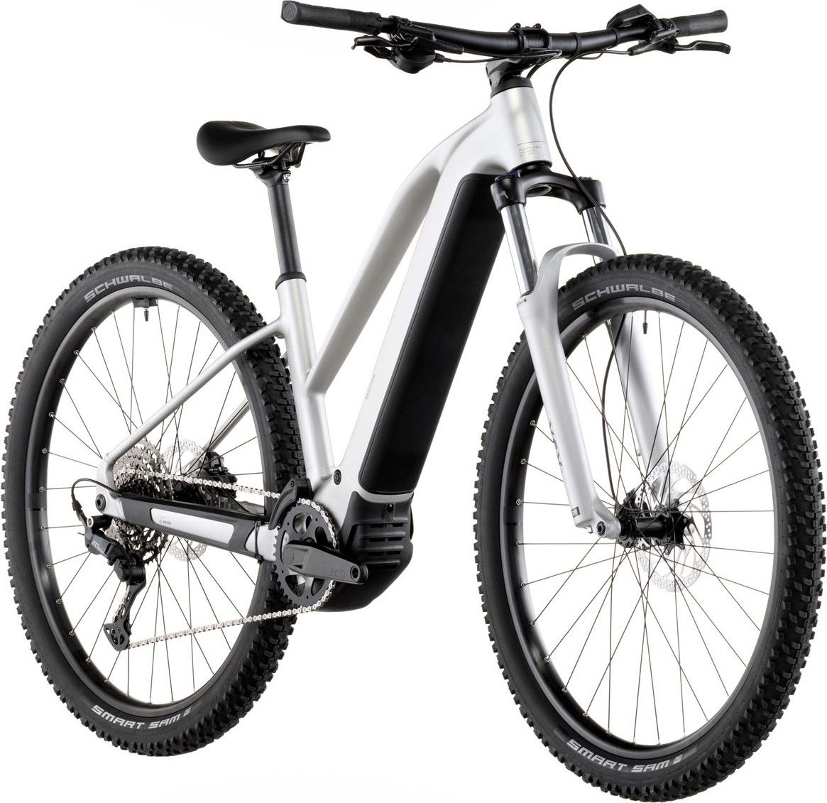 VTT Électrique Semi-Rigide Cube Reaction Hybrid One 600 Trapeze Shimano 10V 600 Wh Bosch 120 Nm 29'' Gris Sleek 2026
