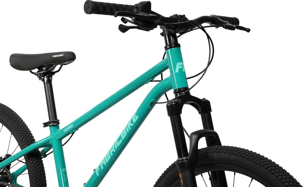 Terra - VTT 24  alu, 8-12 ans, 7 vit., freins à disque, suspension -  Teal Green