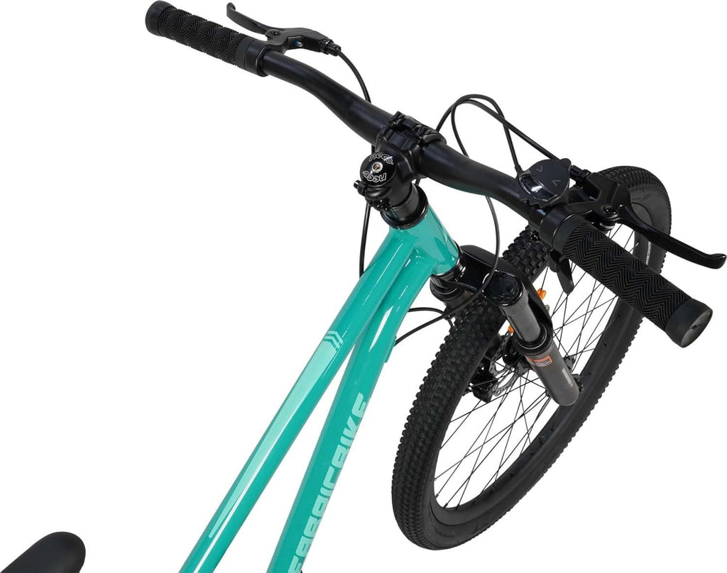 Terra - VTT 24  alu, 8-12 ans, 7 vit., freins à disque, suspension -  Teal Green