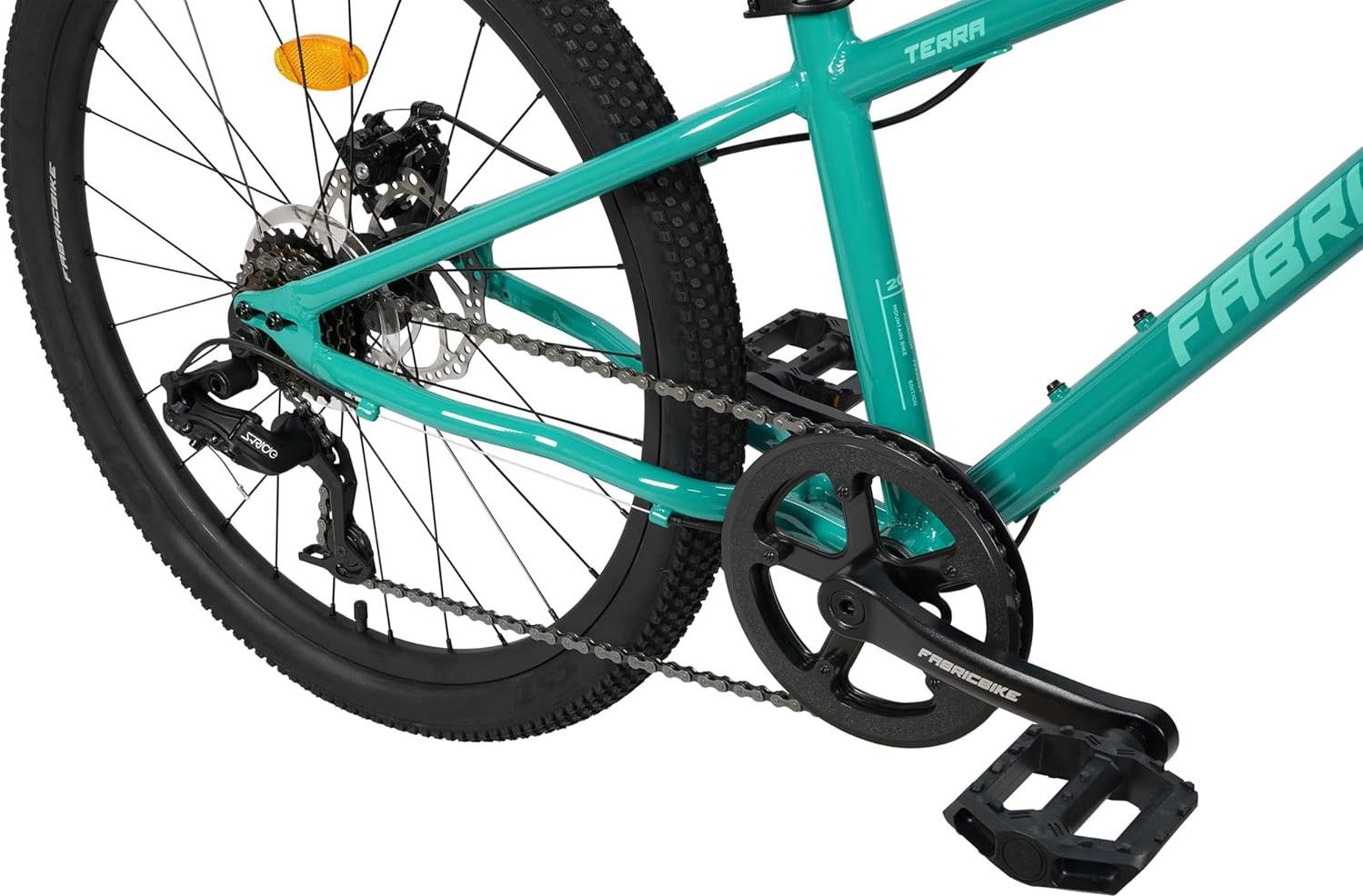 Terra - VTT 24  alu, 8-12 ans, 7 vit., freins à disque, suspension -  Teal Green