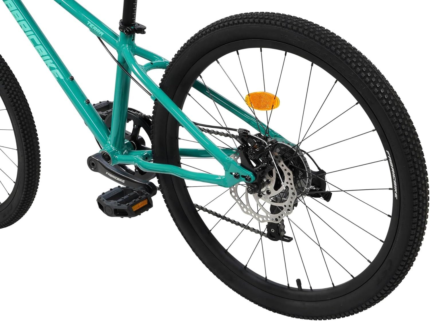 Terra - VTT 24  alu, 8-12 ans, 7 vit., freins à disque, suspension -  Teal Green