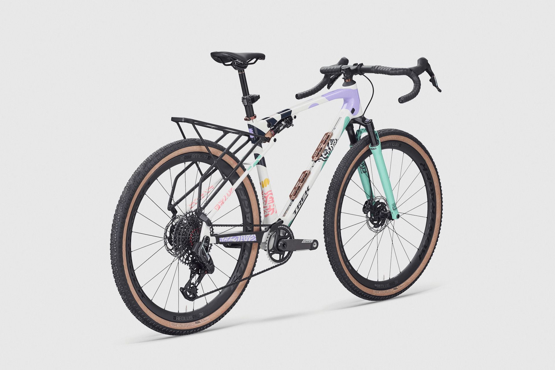 Vélo de Gravel Trek CheckOUT SL 7 Sram Force/X0 AXS T-Type 12V 700 mm Blanc/Turquoise 2026