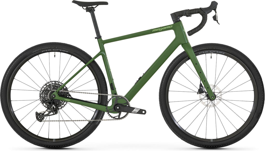 Vélo de Gravel Megamo West 10 Sram Apex Eagle 12V 700 mm Vert 2026