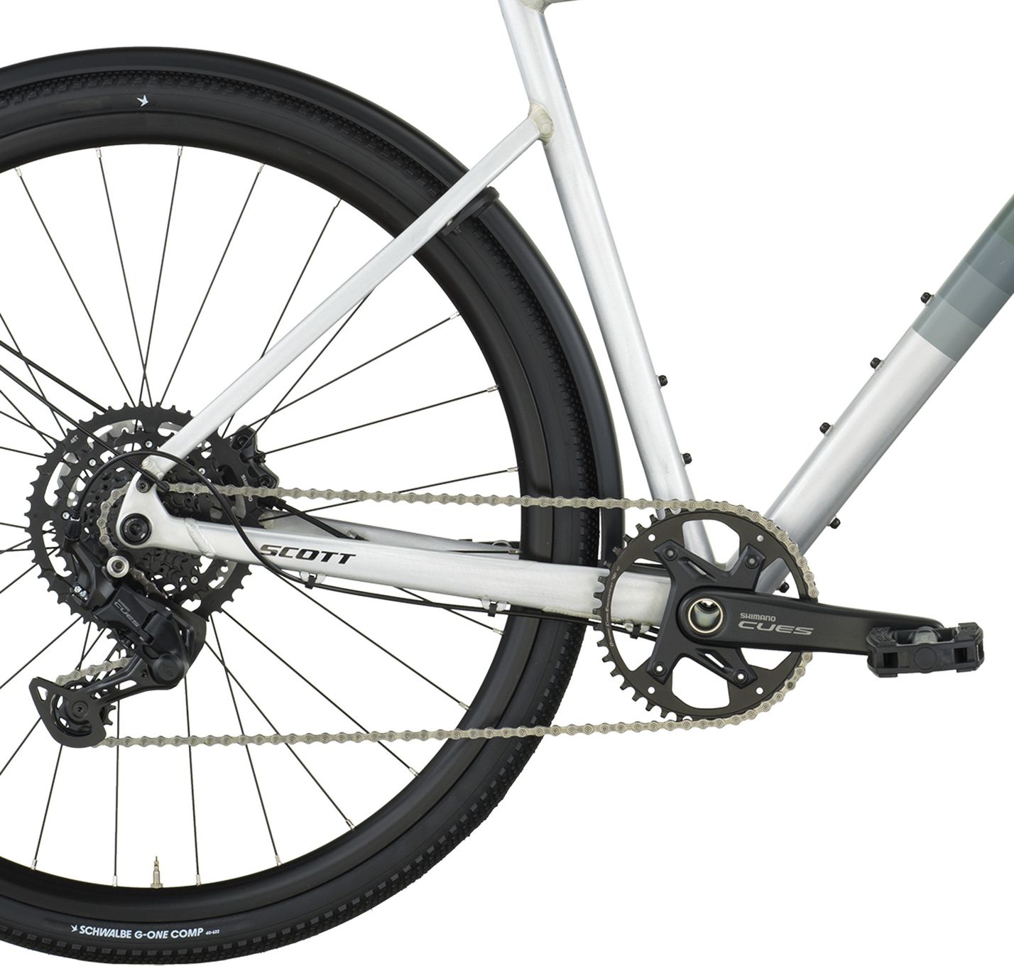 Vélo Fitness Scott Metrix 30 EQ Shimano Cues 9V 700 mm Vert/Argent