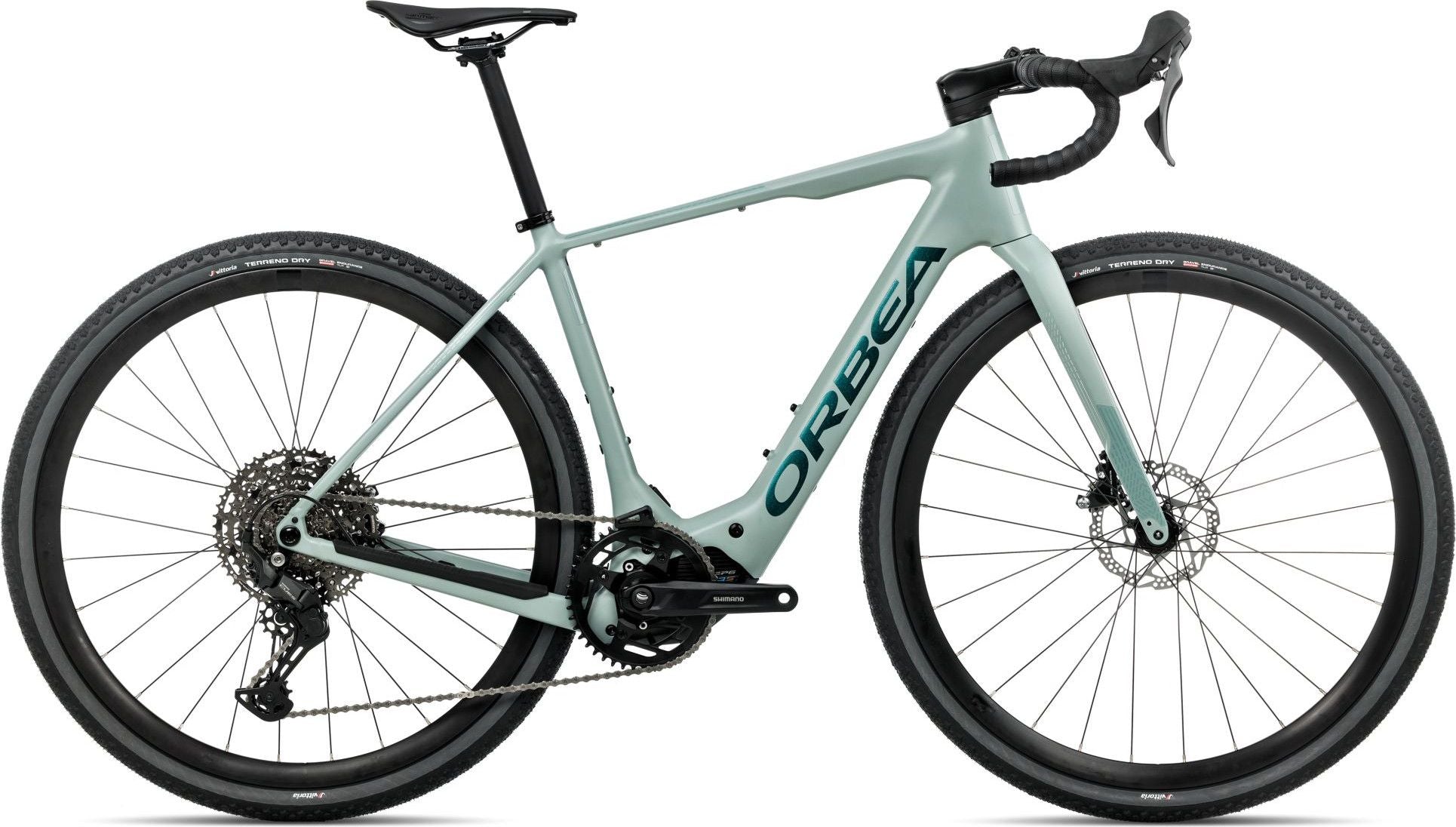 Vélo de Gravel Électrique Orbea Denna H40 Shimano Cues 11V 420 Wh 700 mm Bleu Stone Vert Escape 2026