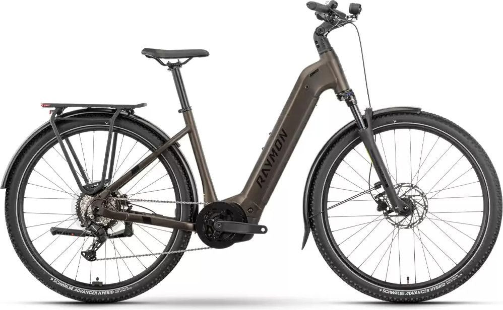 VTC Électrique Raymon Tahona Wave Shimano Essa 8V 600Wh 29'' Marron 2025
