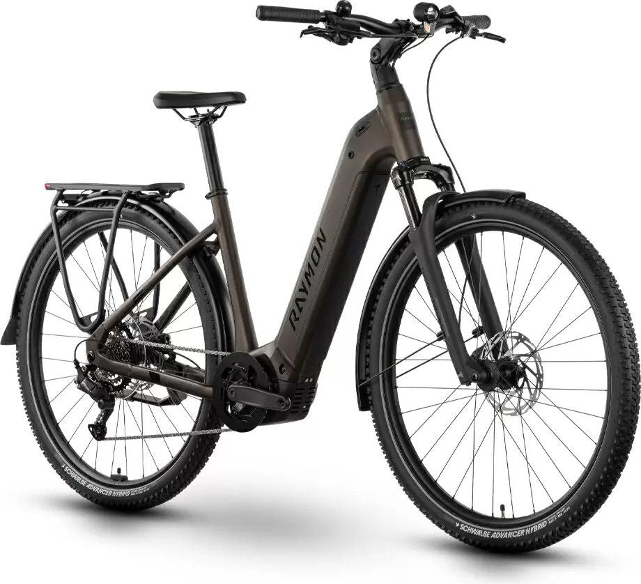 VTC Électrique Raymon Tahona Wave Shimano Essa 8V 600Wh 29'' Marron 2025