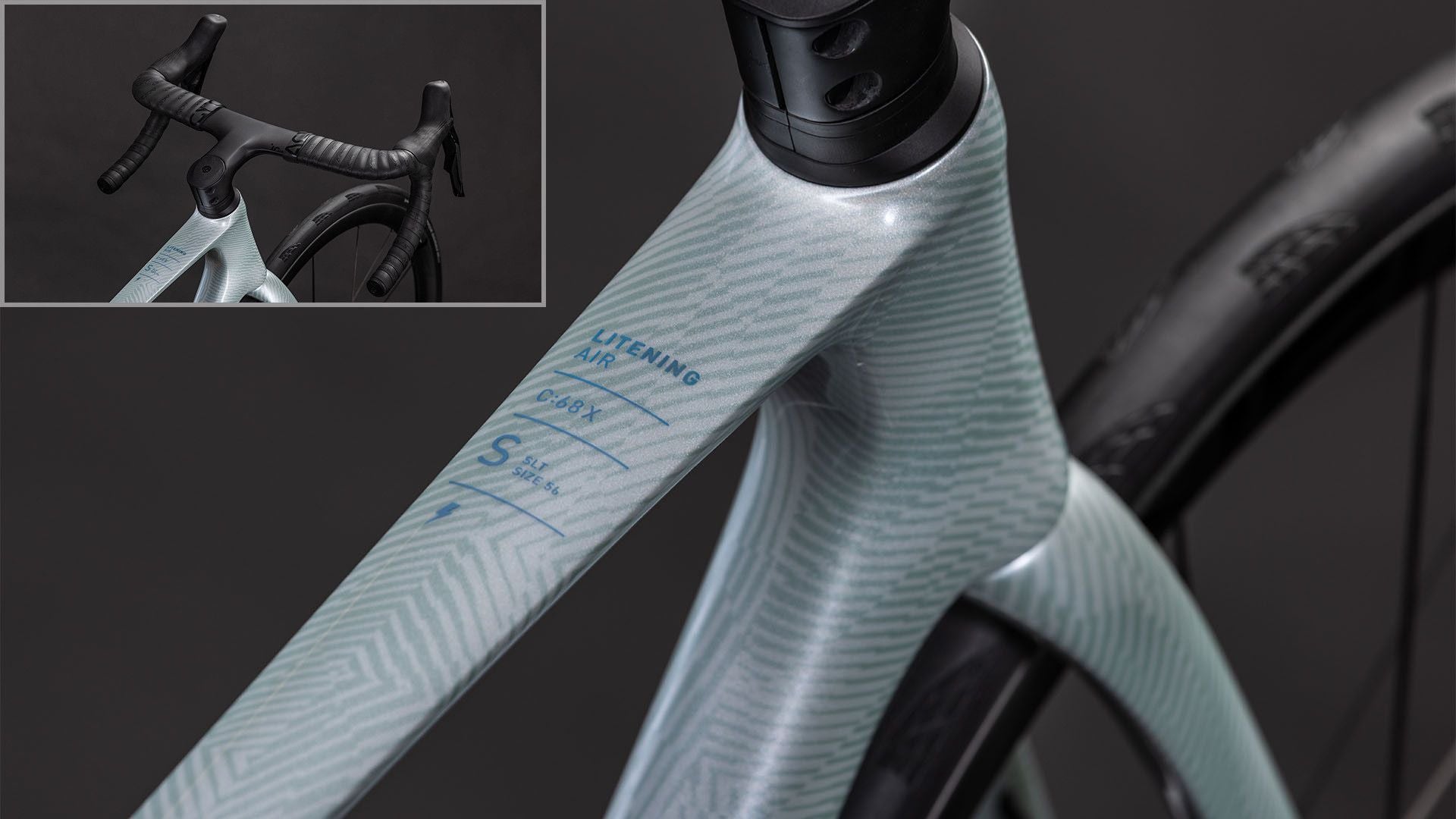 Vélo de Route Cube Litening Air C:68X SLT Shimano Dura-Ace Di2 12V 700 mm Gris Vert Xenon Grid 2026