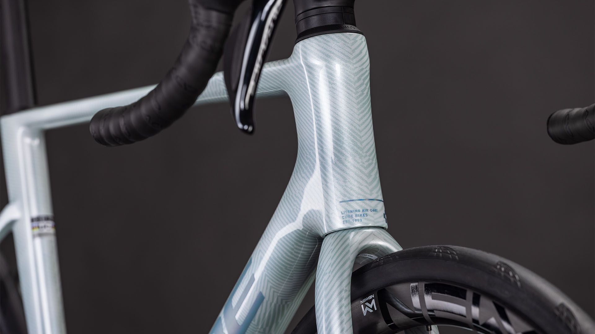 Vélo de Route Cube Litening Air C:68X SLT Shimano Dura-Ace Di2 12V 700 mm Gris Vert Xenon Grid 2026