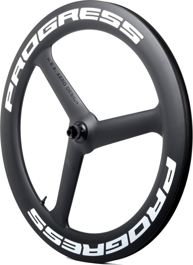 Roue Avant Progress A-7F Disc Blanc 3-Bâtons | 12x100mm | Center Lock