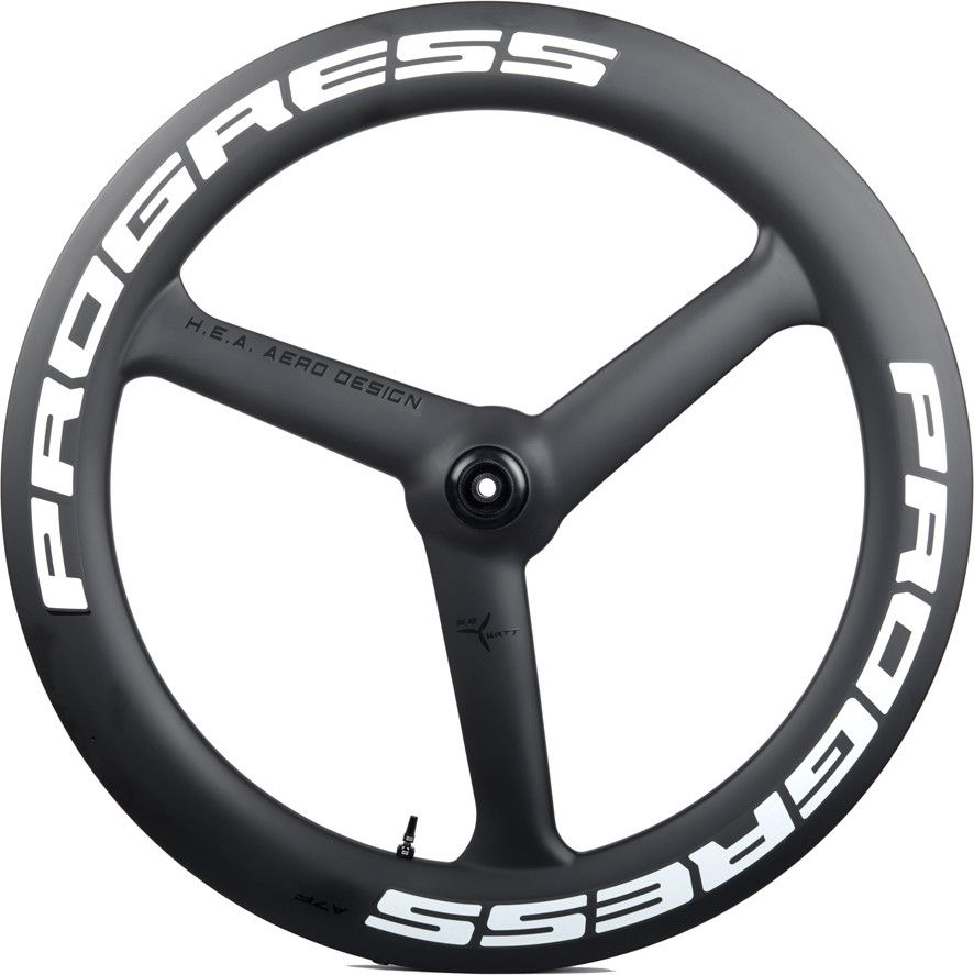 Roue Avant Progress A-7F Disc Blanc 3-Bâtons | 12x100mm | Center Lock