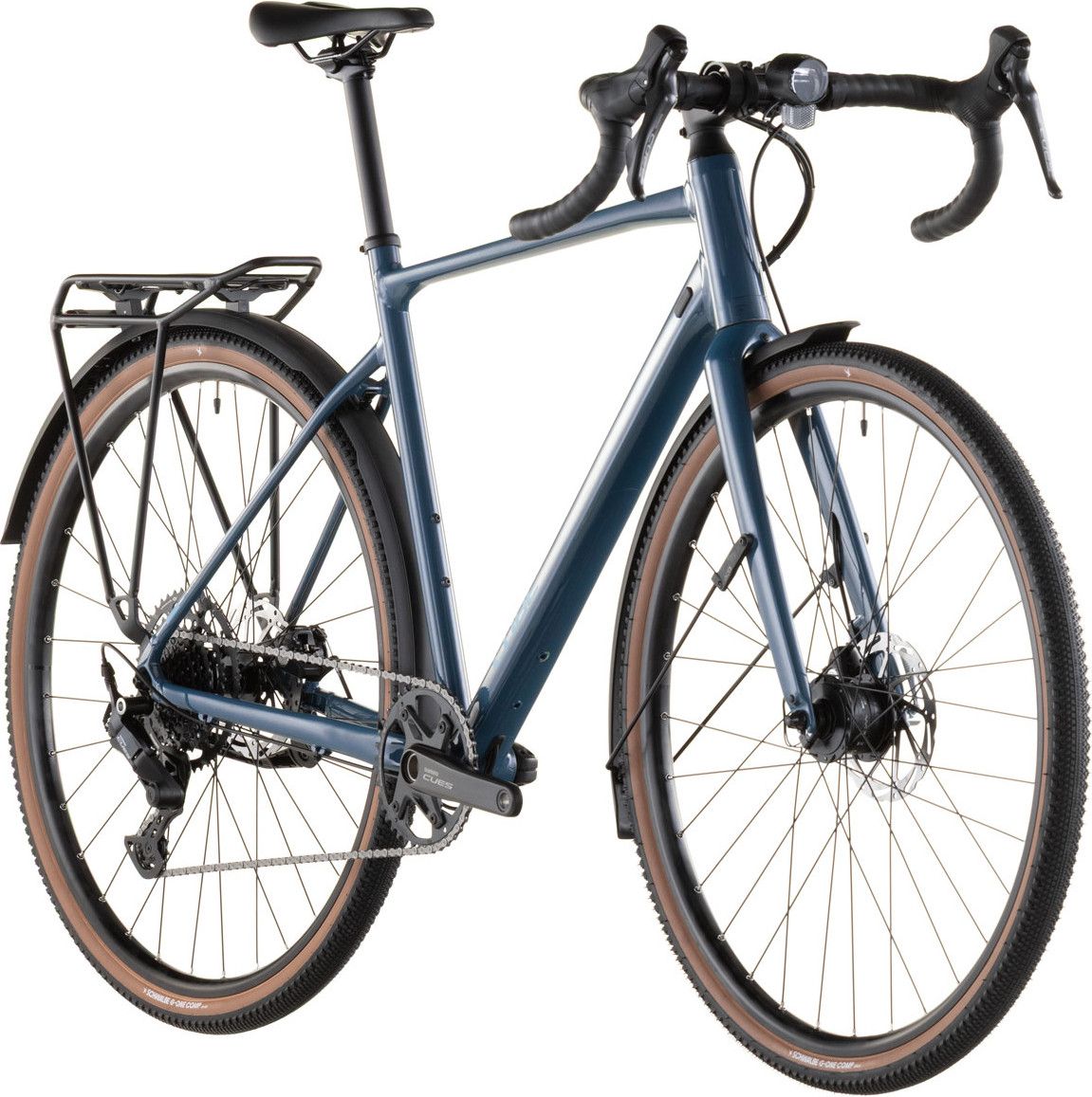 Vélo de Gravel Cube Nuroad One FE Shimano Cues 9V 700 mm Bleu Vert Grove 2026