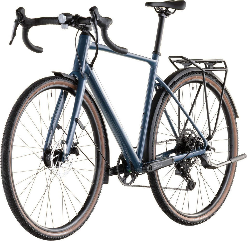 Vélo de Gravel Cube Nuroad One FE Shimano Cues 9V 700 mm Bleu Vert Grove 2026