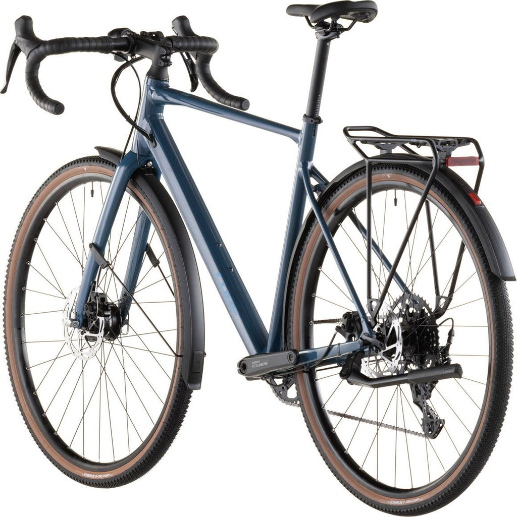 Vélo de Gravel Cube Nuroad One FE Shimano Cues 9V 700 mm Bleu Vert Grove 2026