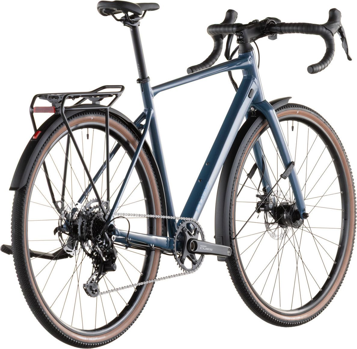 Vélo de Gravel Cube Nuroad One FE Shimano Cues 9V 700 mm Bleu Vert Grove 2026