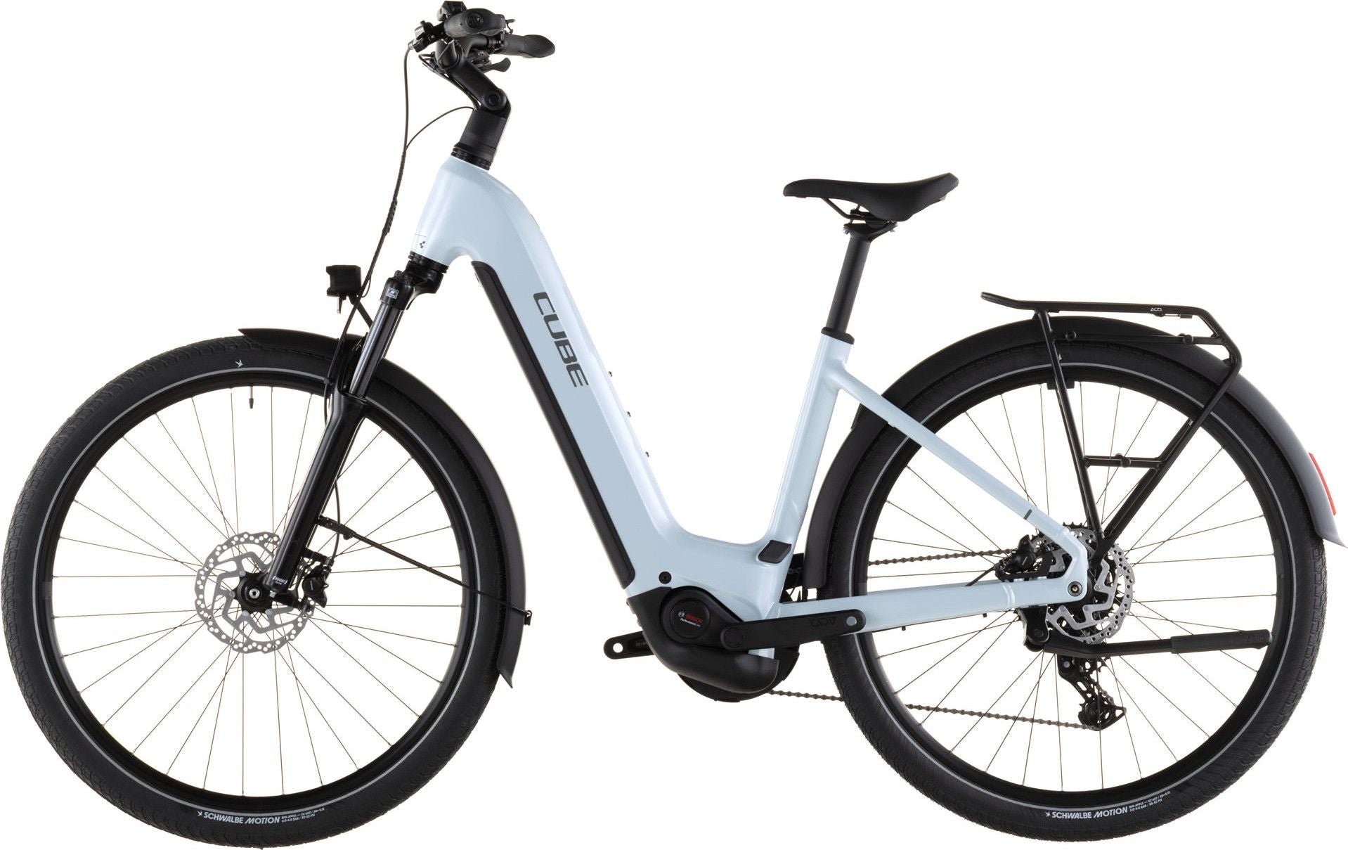 VTC Électrique Cube Touring Hybrid One 600 Easy Entry Shimano Cues 9V 600 Wh 700 mm Bleu Glacier 2026