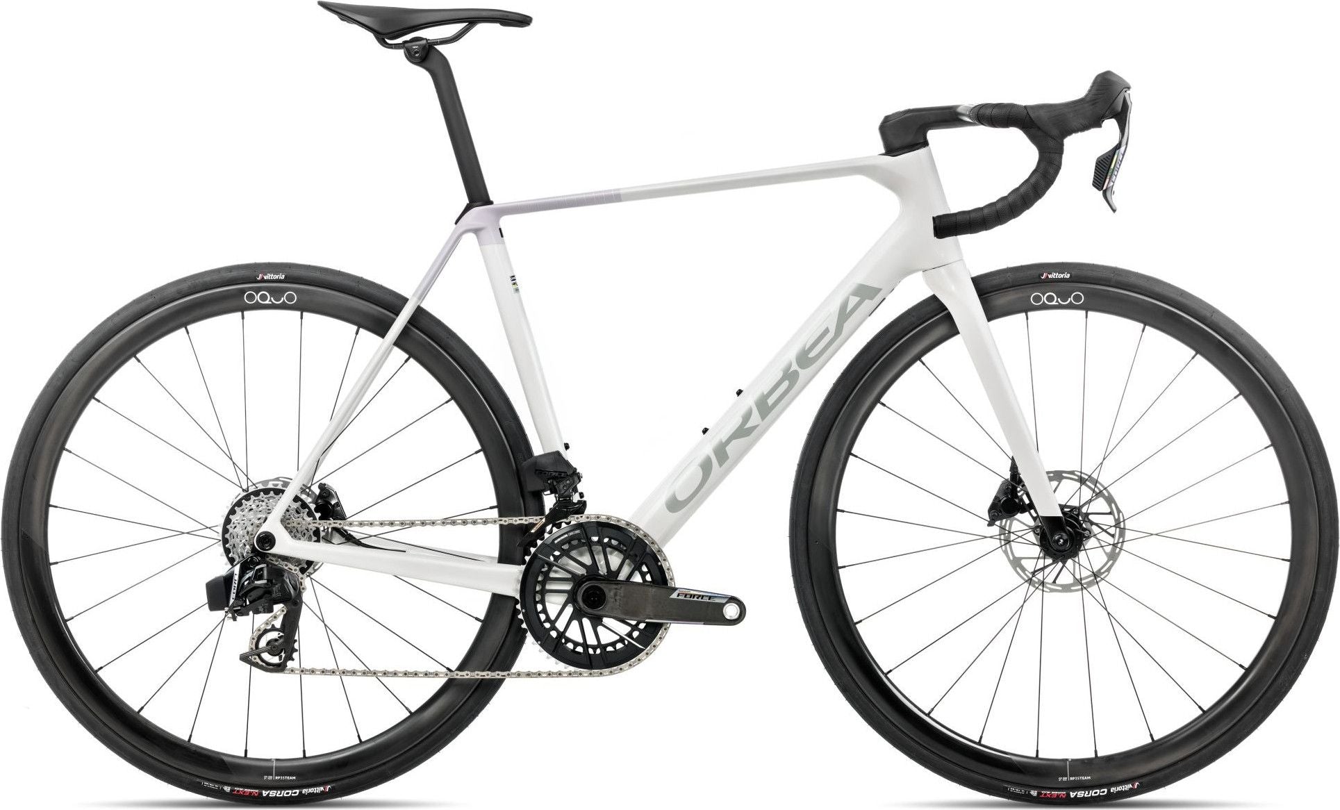 Vélo de Route Orbea Orca M21eTEAM Sram Force AXS 12V 700 mm Blanc Iris Violet Lilac 2026