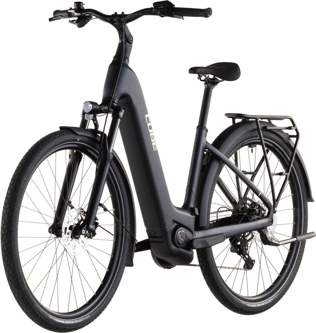 VTC Électrique Cube Touring Hybrid One 600 Easy Entry Shimano Cues 9V 600 Wh 700 mm Noir Coal 2026