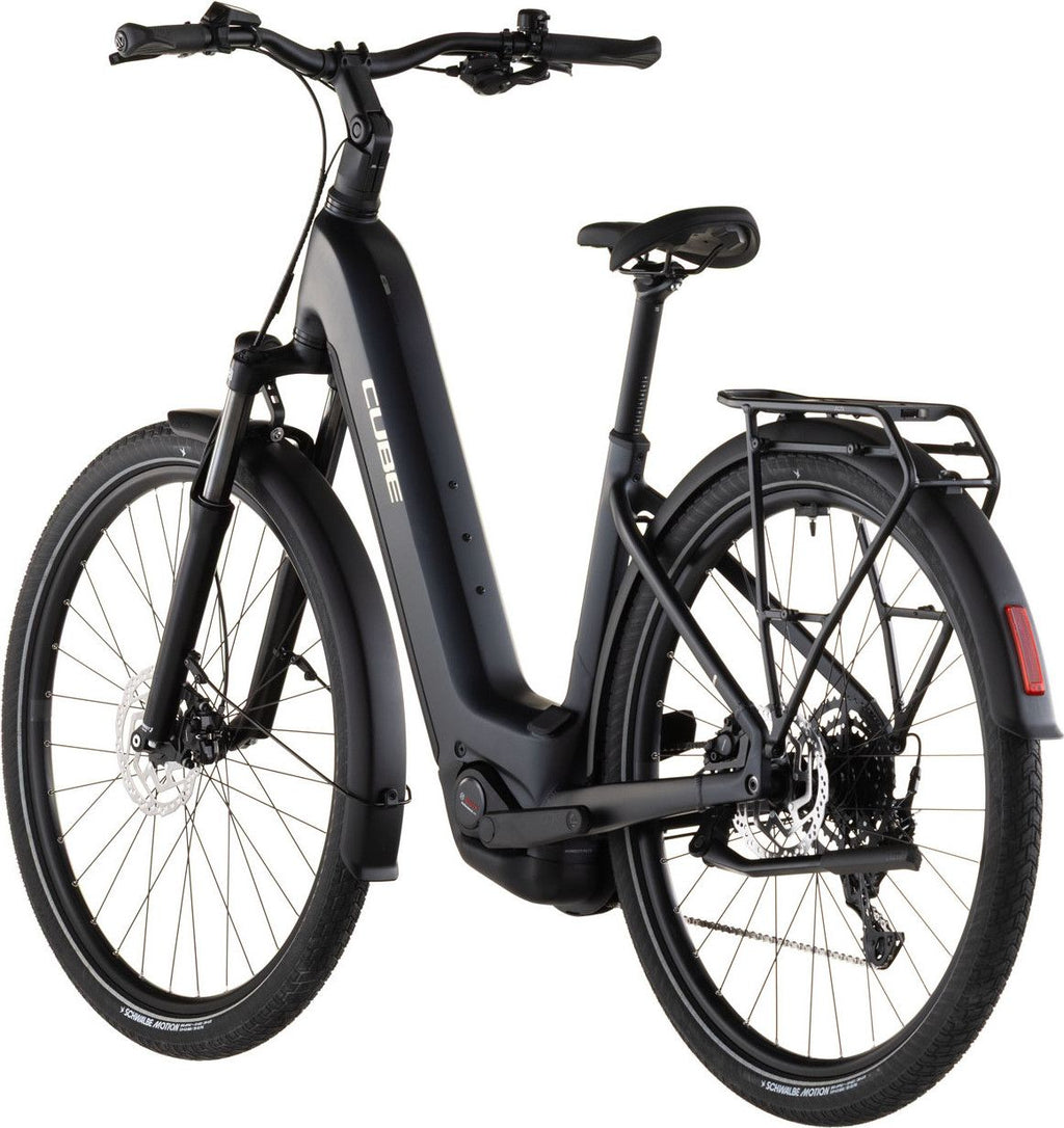 VTC Électrique Cube Touring Hybrid One 600 Easy Entry Shimano Cues 9V 600 Wh 700 mm Noir Coal 2026