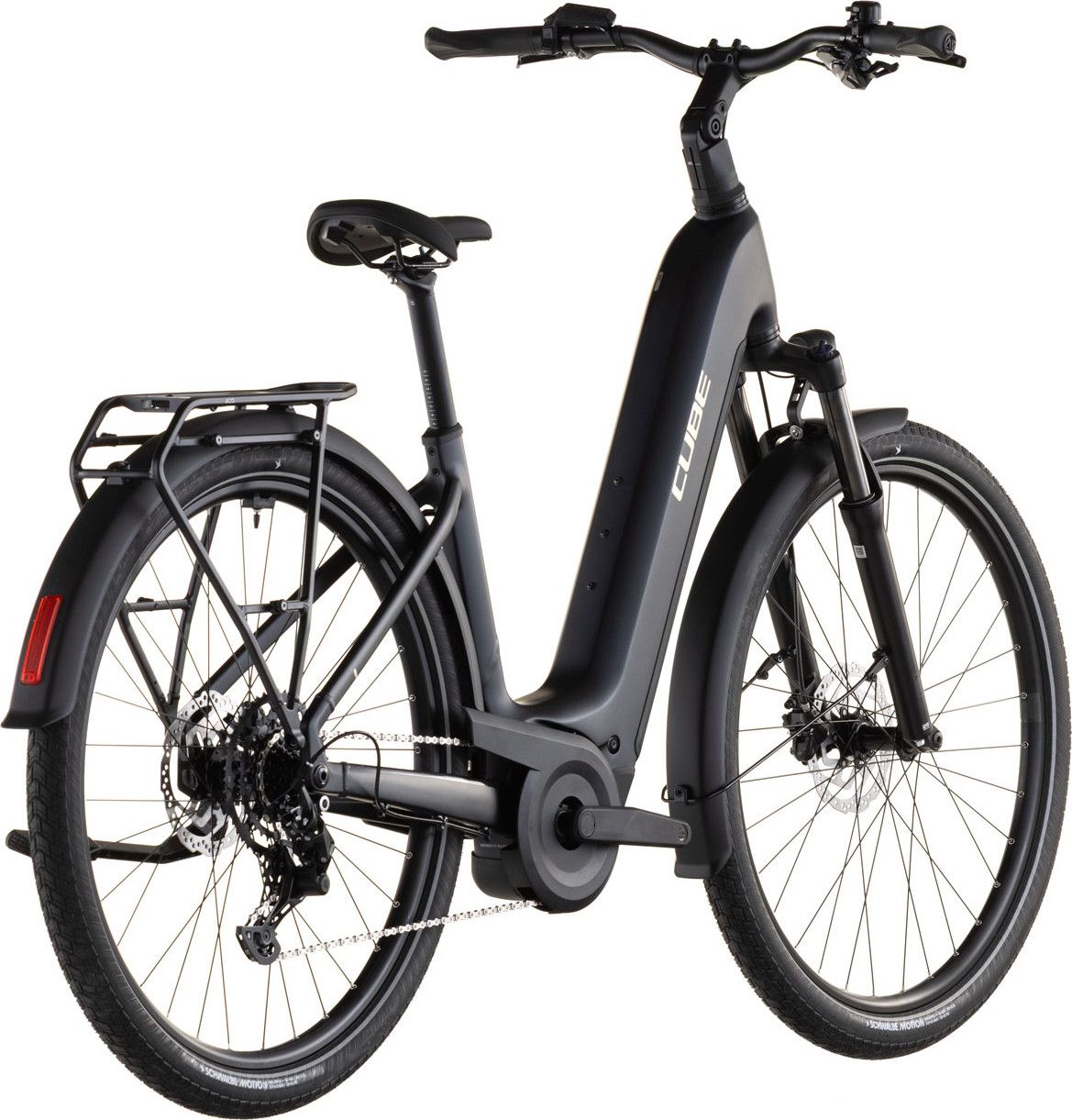 VTC Électrique Cube Touring Hybrid One 600 Easy Entry Shimano Cues 9V 600 Wh 700 mm Noir Coal 2026