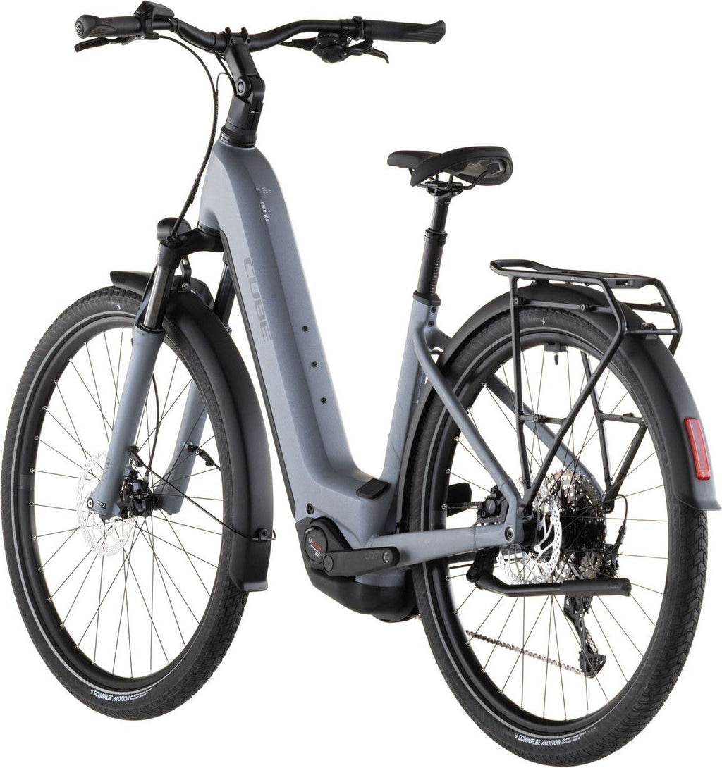 VTC Électrique Cube Touring Hybrid Pro 800 Easy Entry Shimano Cues 11V 800 Wh 700 mm Gris Pearl 2026