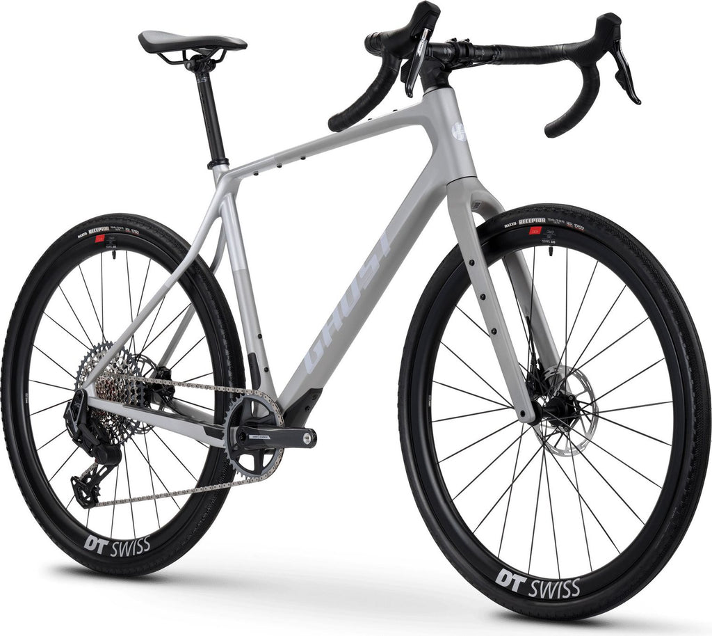 Vélo de Gravel Ghost Asket CF LTD Sram X0 Eagle AXS 12V 700 mm Gris Argent 2025