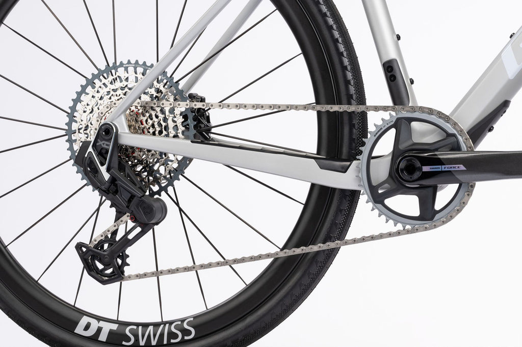 Vélo de Gravel Ghost Asket CF LTD Sram X0 Eagle AXS 12V 700 mm Gris Argent 2025