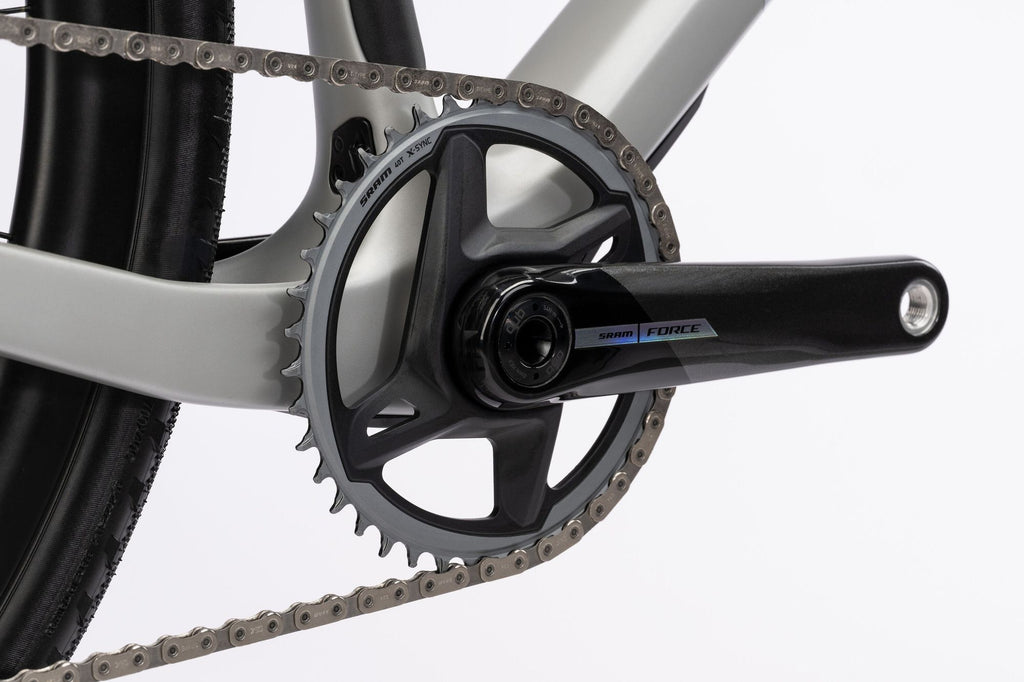 Vélo de Gravel Ghost Asket CF LTD Sram X0 Eagle AXS 12V 700 mm Gris Argent 2025