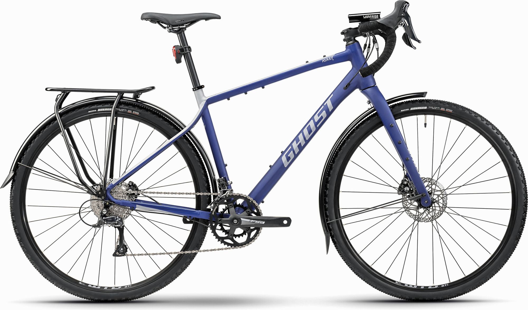 Vélo de Gravel Ghost Asket EQ Shimano Sora 9V 700 mm Violet Foncé Gris Clair 2025