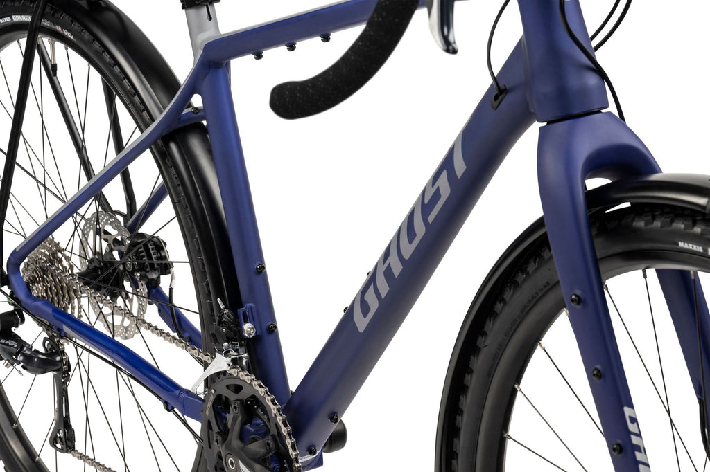 Vélo de Gravel Ghost Asket EQ Shimano Sora 9V 700 mm Violet Foncé Gris Clair 2025