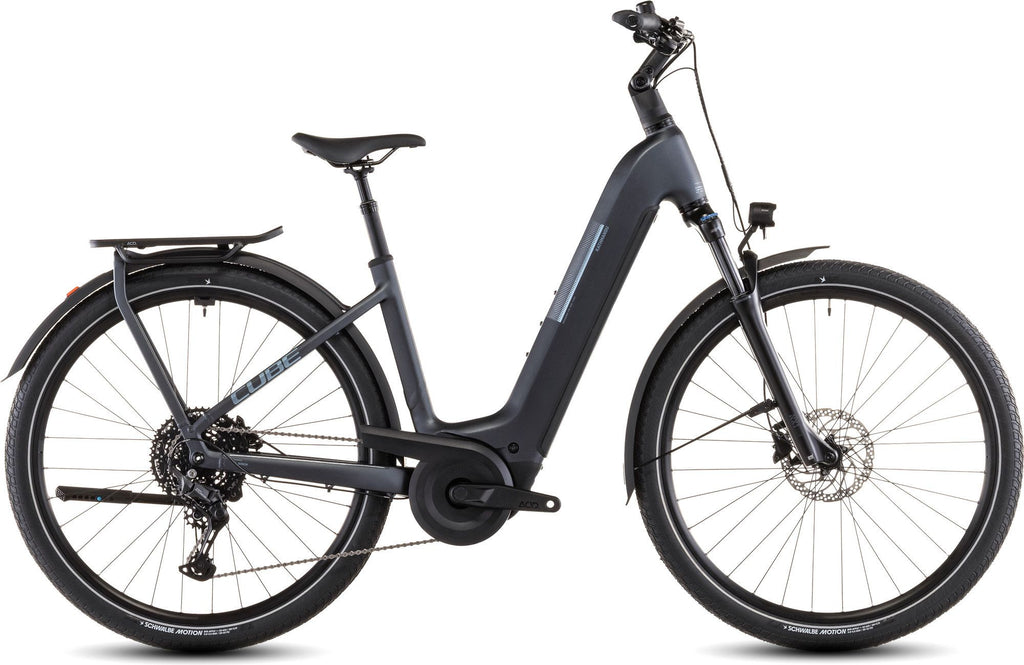 VTC Électrique Cube Kathmandu Hybrid One 800 Easy Entry Shimano Cues 10V 800 Wh 700 mm Gris Metallic 2026