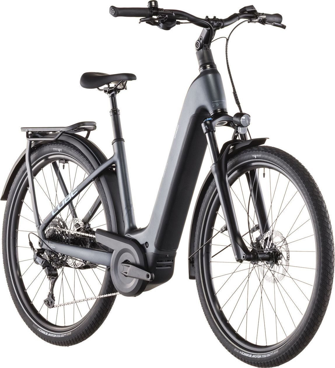VTC Électrique Cube Kathmandu Hybrid One 800 Easy Entry Shimano Cues 10V 800 Wh 700 mm Gris Metallic 2026