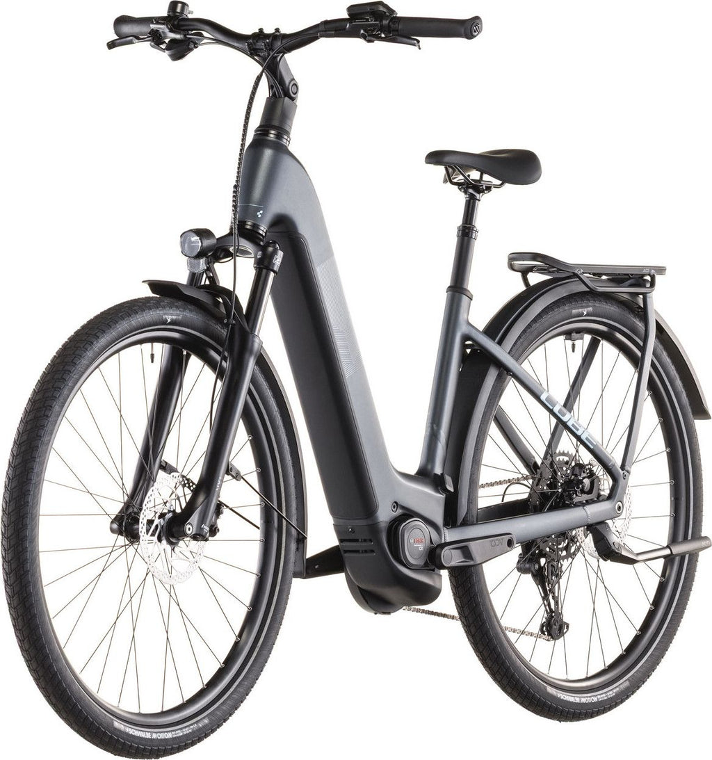 VTC Électrique Cube Kathmandu Hybrid One 800 Easy Entry Shimano Cues 10V 800 Wh 700 mm Gris Metallic 2026